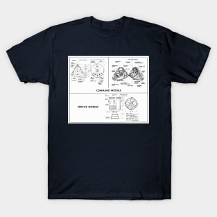 Apollo 10 Cutaway of Command and Service Modules | Vintage Plans T-Shirt